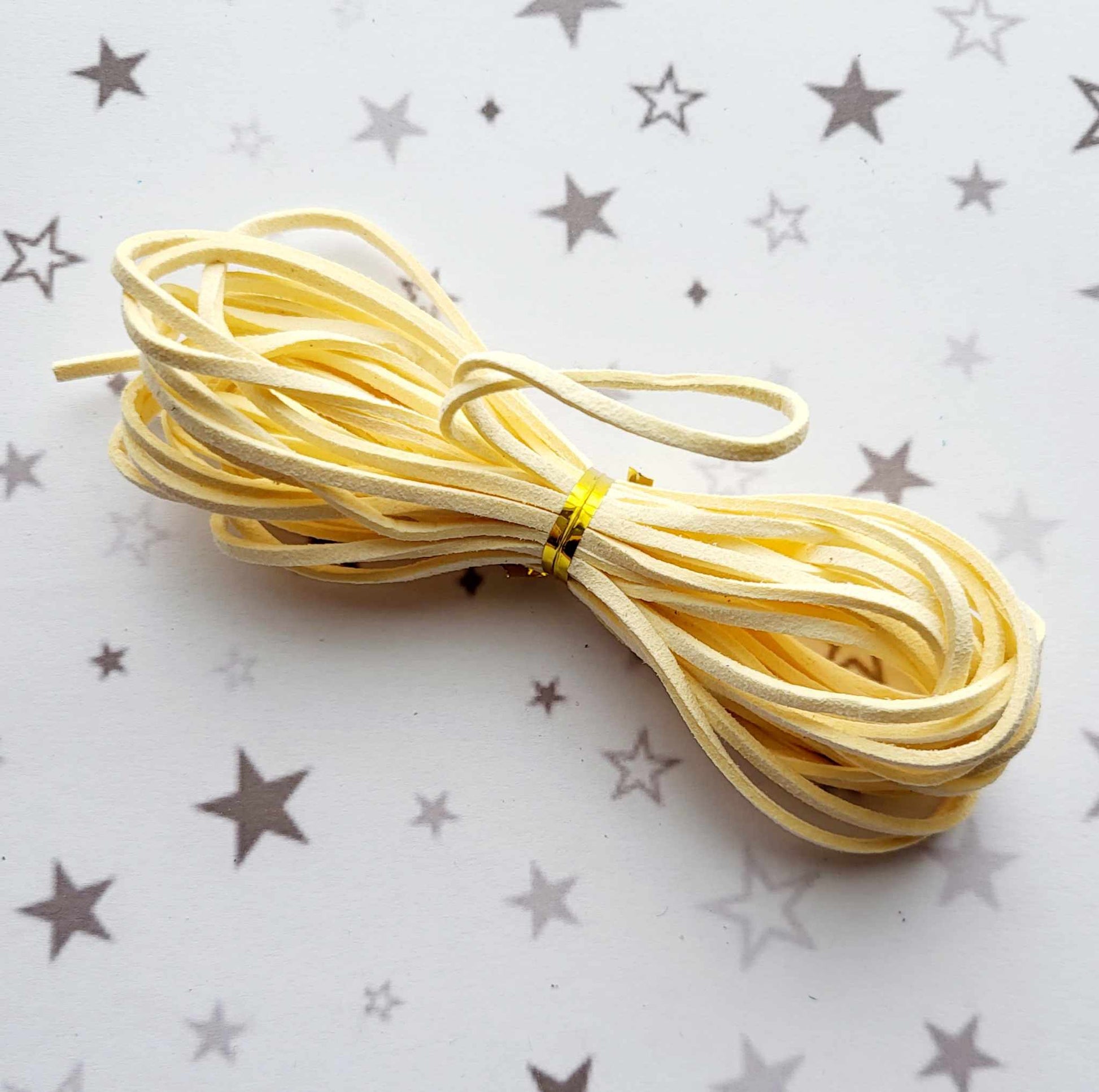 Cream Suede Beading Cord