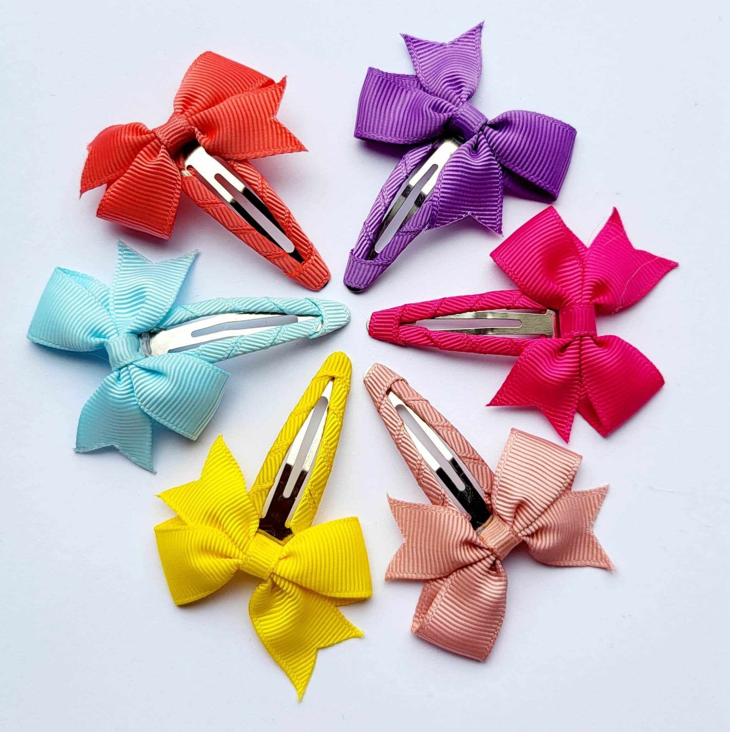 5 x Pairs Coloured Hair Clips for Craft Stall Fillers