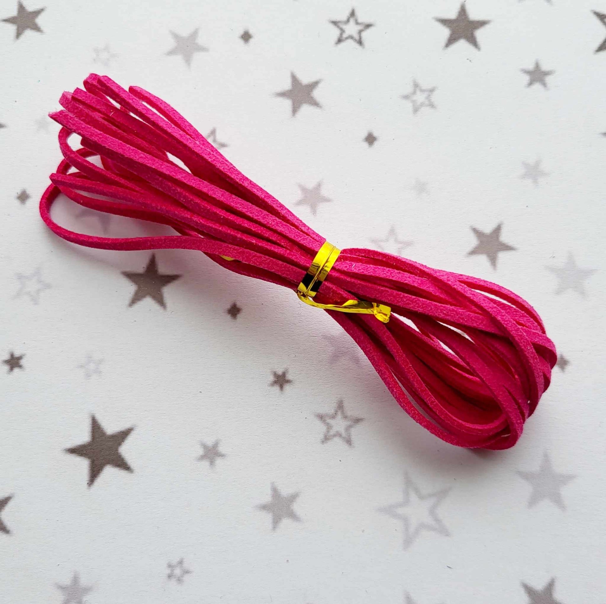 Dark Pink Suede Cord for braided Bracelets Alicia's Craft Supplies