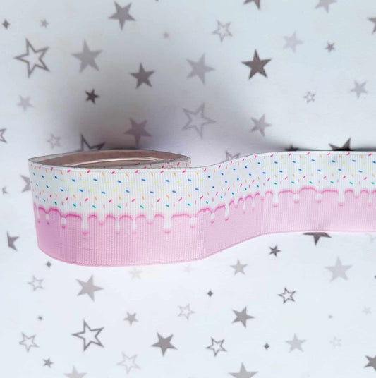 ice cream patterned grosgrain ribbon - 0