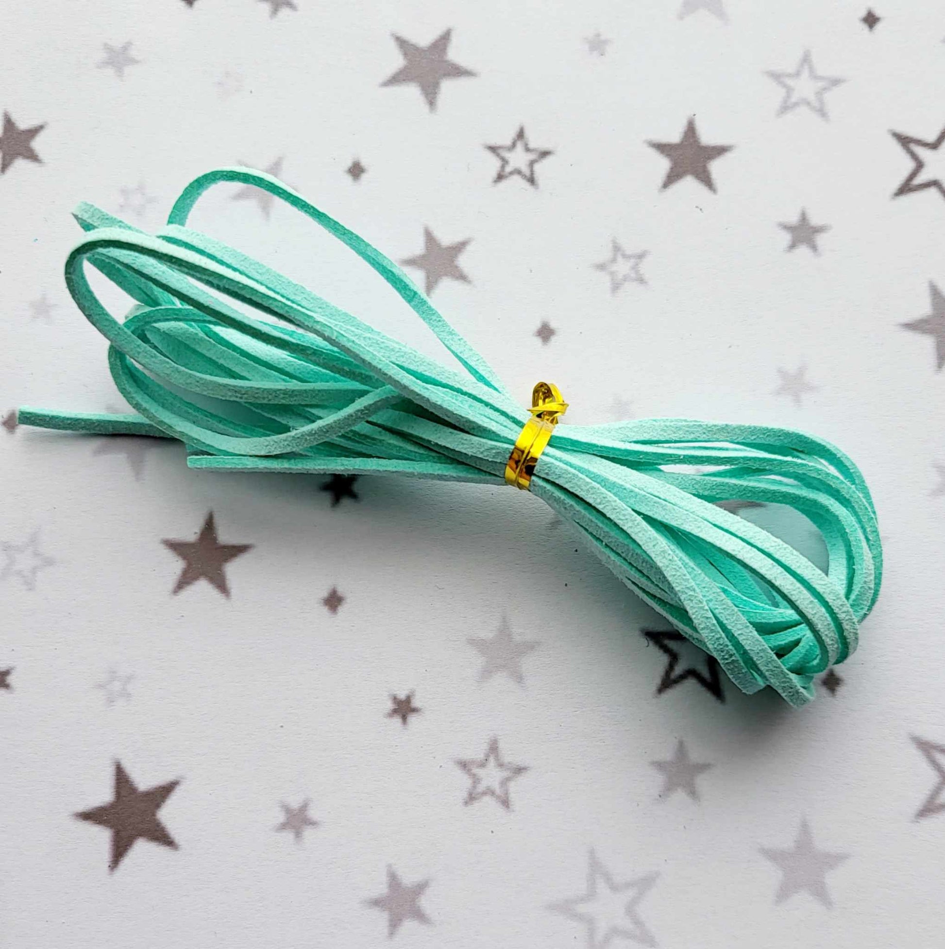 Mint Green Suede Cord for braided Bracelets Alicia's Craft Supplies