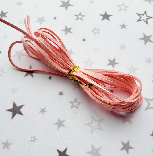 Pink Suede Cord for braided Bracelets