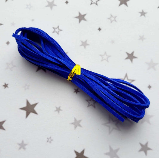 Royal Blue Suede Beading Cord Alicia's Craft Supplies