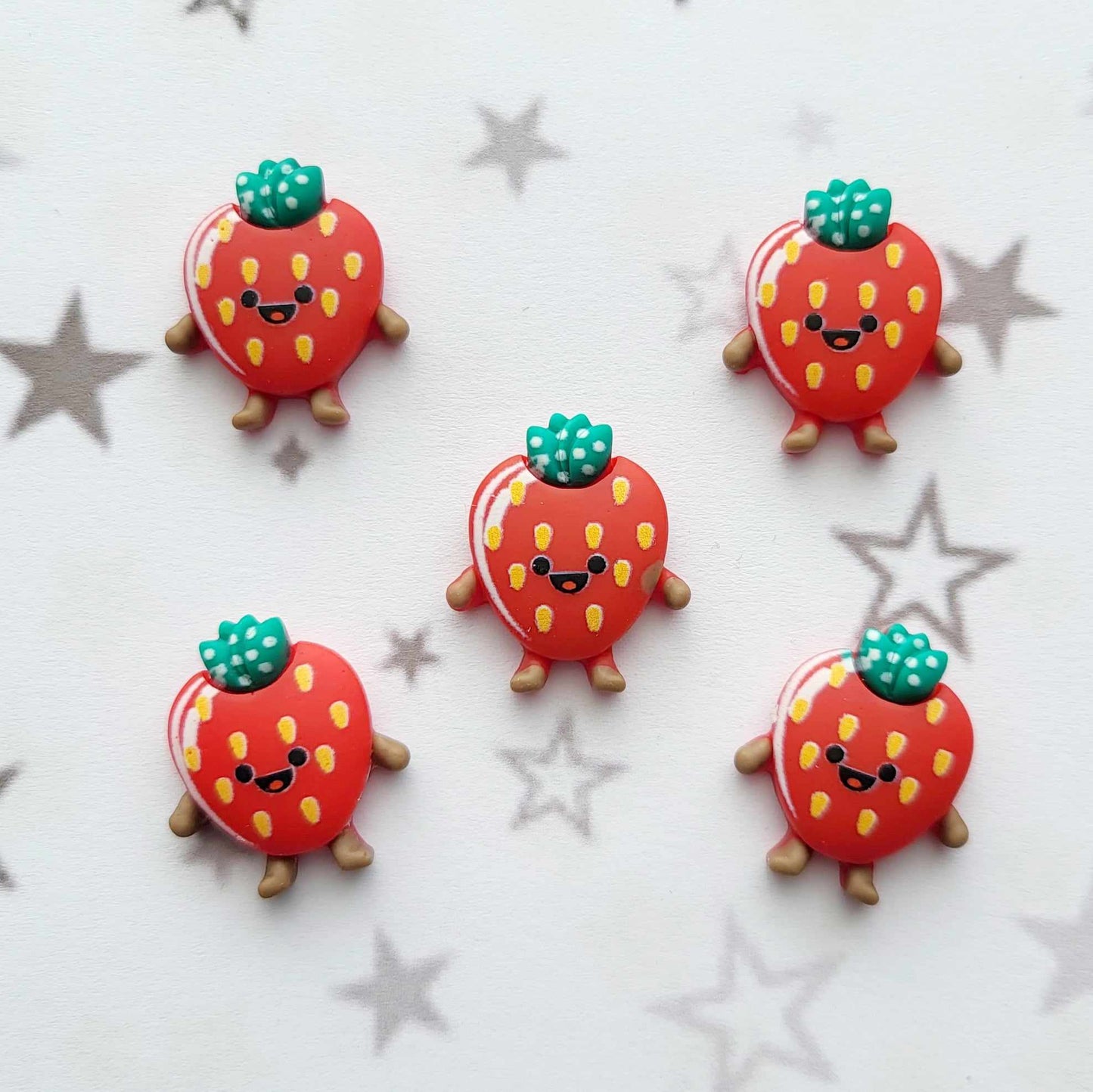 Strawberry Fruit Resin Flat back Embellishment Alicia's Craft Supplies